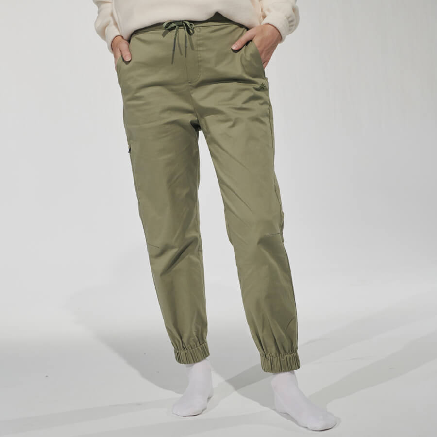 Women s Jogger Pant Sage Khaki L Pants Tropicfeel